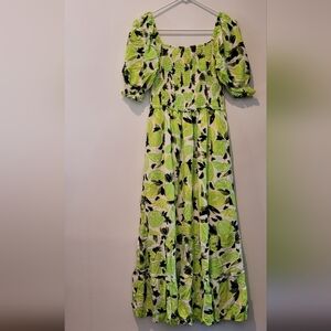 Steve Madden Sunny Lime Challis Maxi Dress